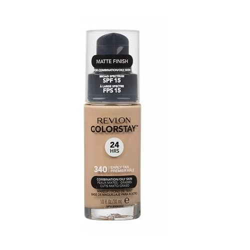 Revlon Colorstay™ Combination Oily Skin SPF15 puder za mešano do mastno kožo 30 ml odtenek 340 Early Tan