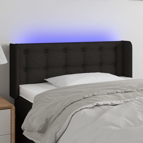 LED uzglavlje crno 103x16x78/88 cm od tkanine Cijene