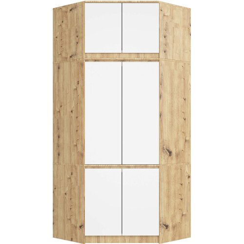 AKORD KOTNA OMARA S TOPOM S100 HRAST ARTISAN / BELA, (21713795) Cene