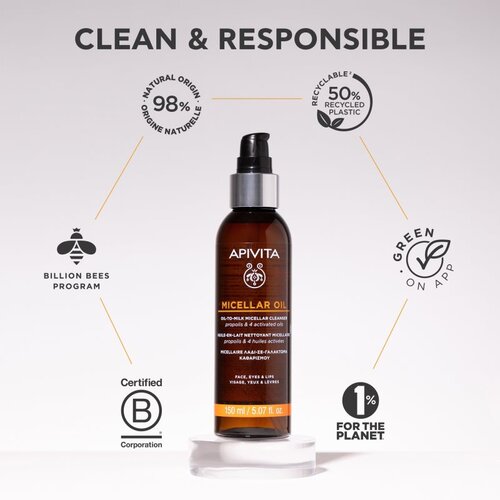 Apivita Cleansing Micellar Oil ulje za či&amp;scaron;ćenje i skidanje make-upa 150 ml Slike