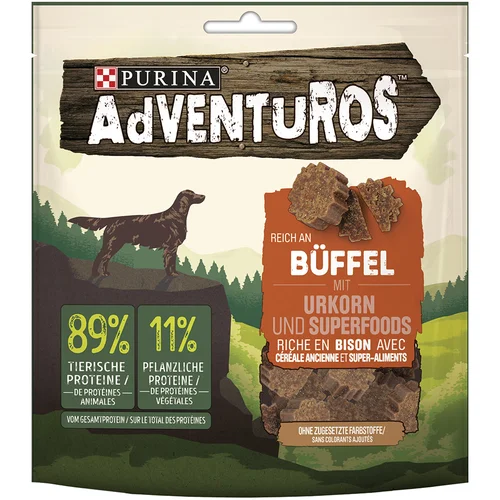 Adventuros 3 + 1 gratis! 4 x pasji priboljški - bogati z bivolom s starodavnim žitom (24 x 90 g)