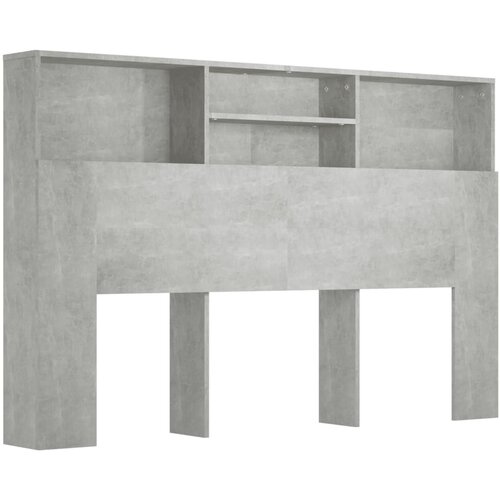 Maison Chic vzglavna omarica - nočna omarica - posteljna omarica betonsko siva 160x19x103,5 cm, (21705809) Cene