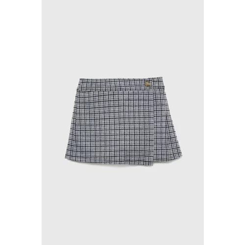 Abercrombie & Fitch Dječja suknja boja: siva, mini, ravna