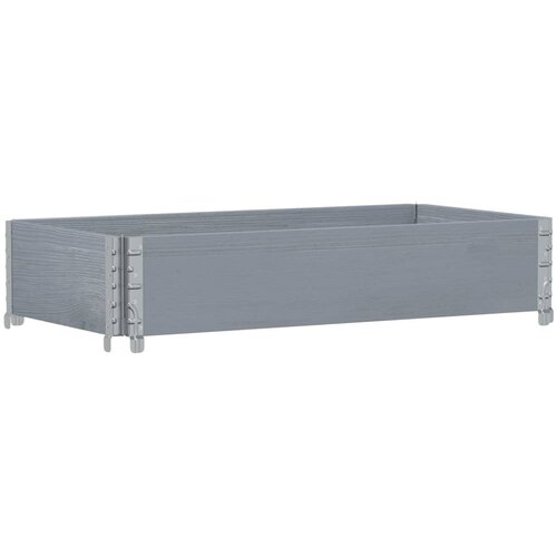  Okviri za palete sivi 100 x 50 cm od masivne borovine Slike