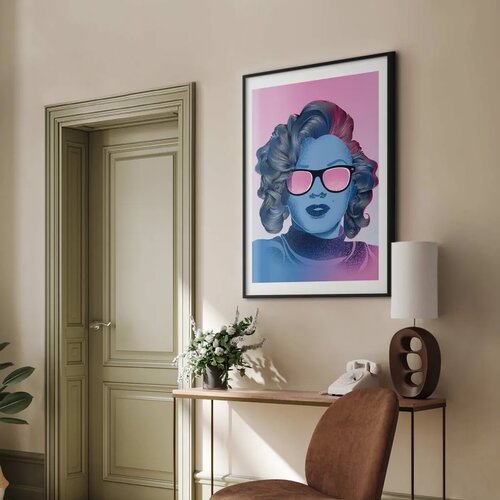  Plakat - Norma Jeane 60x90 Crni okvir s margom Slike