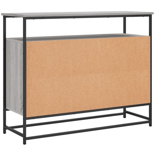  Komoda siva boja hrasta 100x35x80 cm od konstruiranog drva Slike