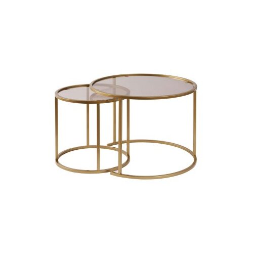 Hanah home Klub sto-set Aurum, 60x60x43cm, 2 komada, Zlatne boje Slike