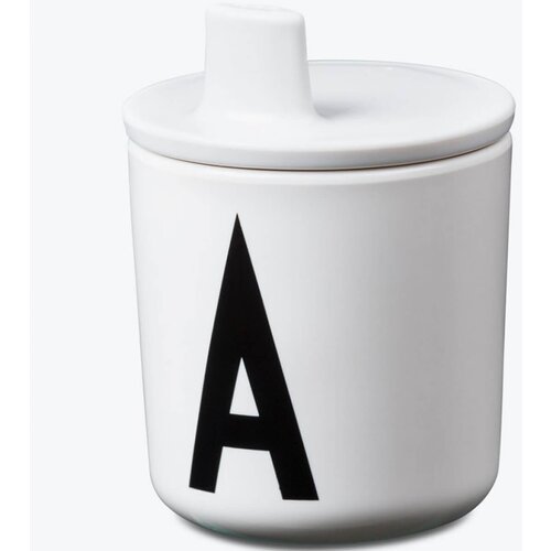 Design Letters pokrovček z ustnikom white Slike