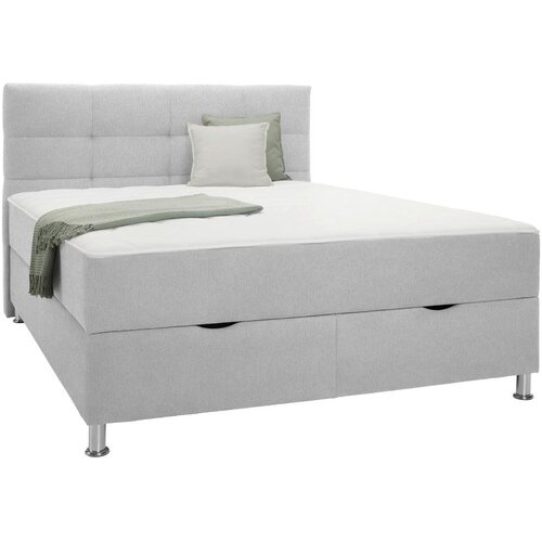 Mömax Postelja Boxspring Oviedo, Svetlo Siva, 160x200 Cene