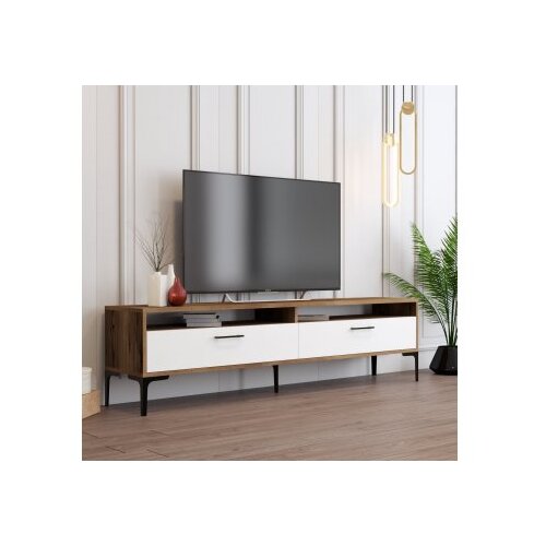 Hanah home Istanbul 2 TV komoda, Smeđa-Bijela Slike