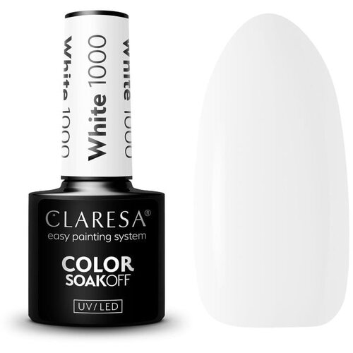 Claresa trajni lak za nokte uv/led white 1000 5g Slike