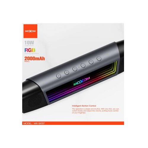  Zvucnik bluetooth moxom mx-sk107 crni ( ZV1277 ) Cene