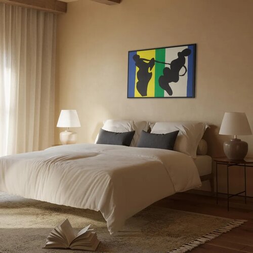  Slika - Henri Matisse &amp;ndash; The Cowboy (from Jazz) 90x60 U crnom drvenom okviru Slike