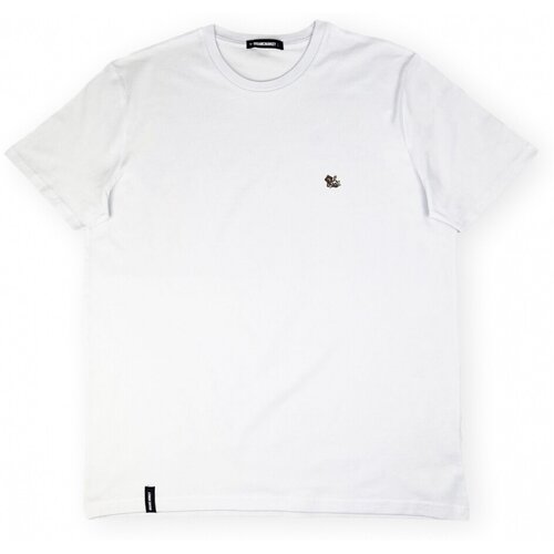 Organic Monkey Majice s kratkimi rokavi Super T-Shirt - White Bela Cene