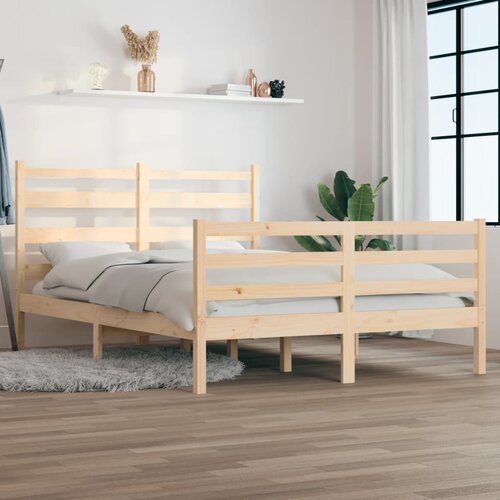 Furnova Posteljni okvir iz trdne borovine 120x200 cm, (21944299) Slike