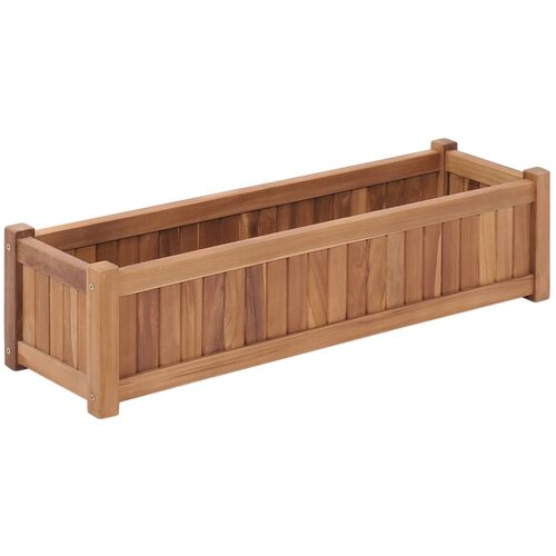 VidaXL Povi&amp;scaron;ena gredica 100 x 30 x 25 cm od masivne tikovine Slike