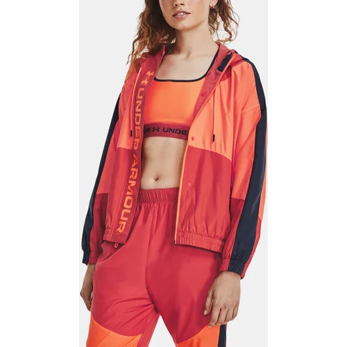 Under Armour Jacket UA Rush Woven FZ Jacket-RED - Women