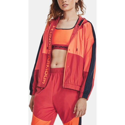 Under Armour Jacket UA Rush Woven FZ Jacket-RED - Women Slike