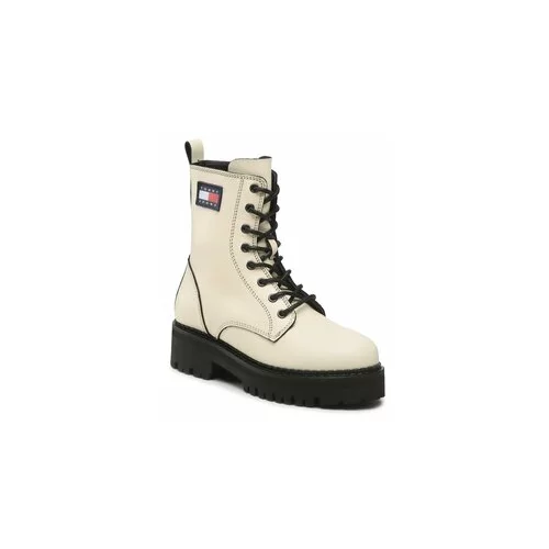 Tommy Jeans Pohodni čevlji Urban Piping Boot EN0EN01997 Bež
