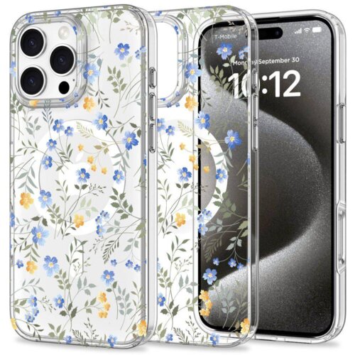 Onasi Clear Case Aurora Flower za iPhone 16 Pro Max MagSafe - prozoren Cene