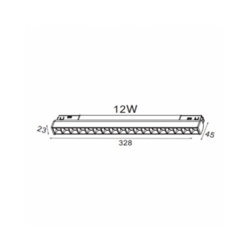  magnetic svetiljka LED02-12W 3000K 30&amp;deg; 48V dc crna Slike