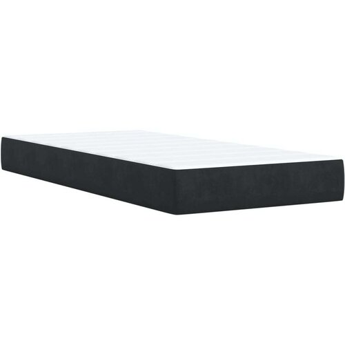 VidaXL Box spring krevet s madracem crni 100x200 cm bar&amp;scaron;unasti Slike