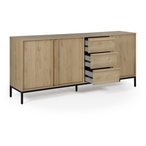 Marckeric Komoda u dekoru hrasta u prirodnoj boji 180x80x40 cm Luc &amp;ndash; Slike