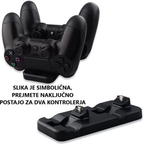  Rabljena PS4 DualShock 4 polnilna postaja za dva kontrolerja + 2 leti garancije Slike