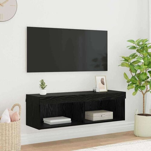 TV stenska omara Panama Črna Orehovina 100 x 30 x 30 cm, (5000132787) Cene