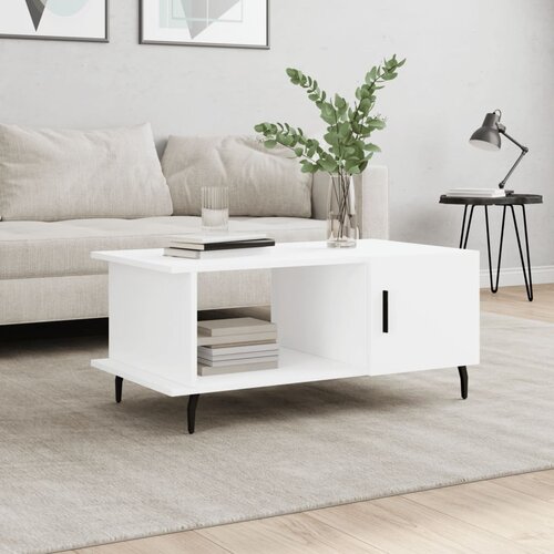 The Living Store Klubska mizica bela 90x50x40 inženirski les - Klubska Mizica, (21573132) Slike