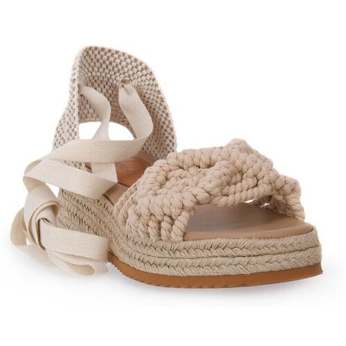 Frau Sandali &amp;amp; Odprti čevlji Fancy Macrame Natural Bež Slike