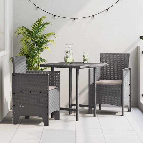 Vrtna stolica 2 pcs Svijetlo siva 53 x 49 x 85 cm Polipropilen Cene