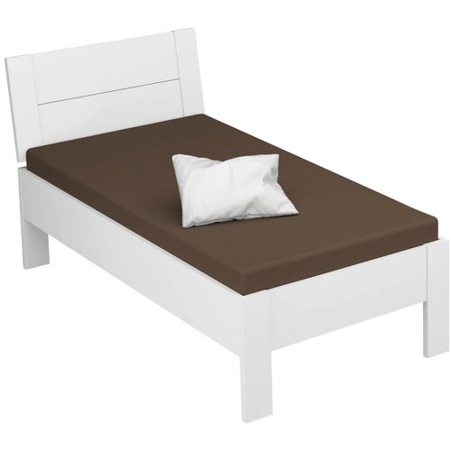 CARRYHOME postelja 180 cm x 200 cm , leseni material bela Cene