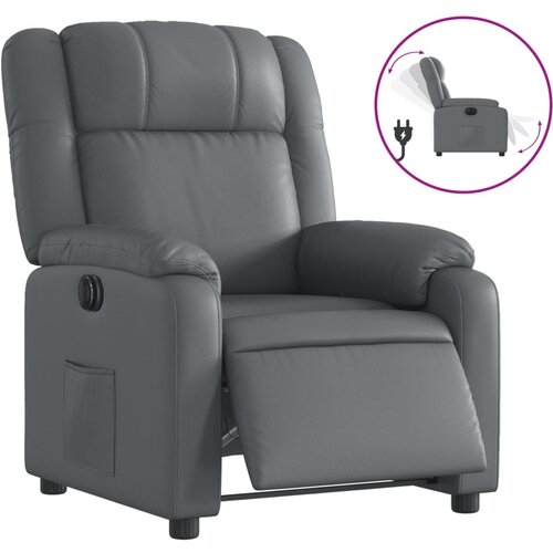 Maison Chic Električni naslanjač - Relax naslanjač sivo umetno usnje, (22061563) Slike