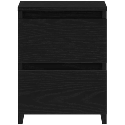  Noćni ormar 2 pcs Crni hrast 30 x 30 x 40 cm Konstruirano drvo Slike