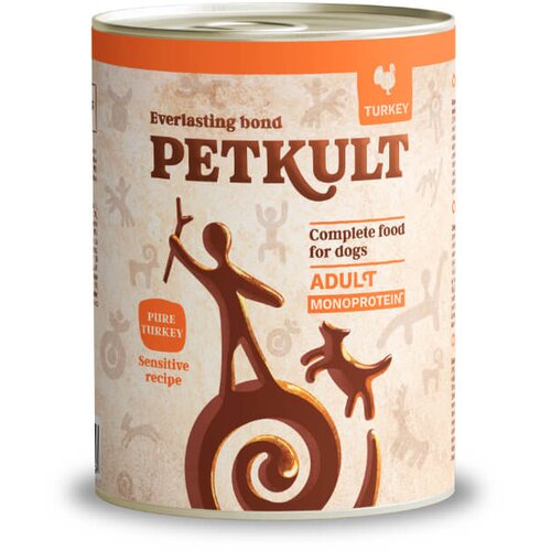 Petkult dog mono adult - puran/krompir 800g Slike