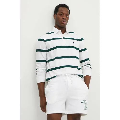 Polo Ralph Lauren Bombažna majica z dolgimi rokavi bela barva, 710939635