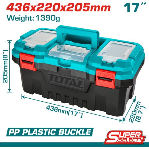 TOTAL TOOLS Plastična škatla za orodje 436x220x205mm (TPBX0171), (20834753) Cene