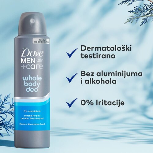 Dove Men Marine Blue Cypress dezodorans u spreju 150ml Slike