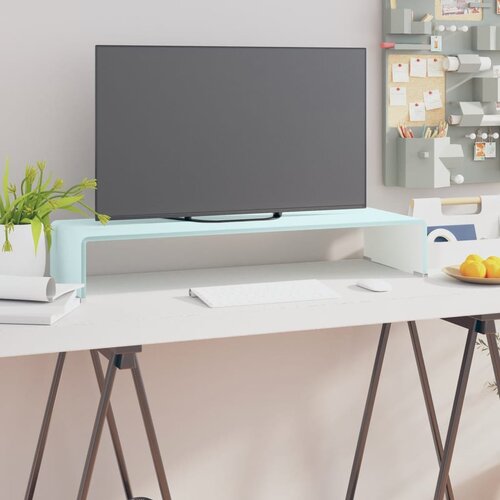 Furnova Stojalo za TV / ekran stekleno zeleno 80x30x13 cm, (21923218) Cene
