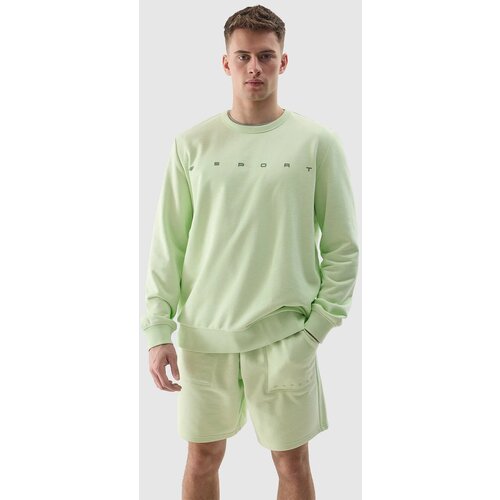 4f Men&amp;#039;s sweatshirt without fastening and without hood - green Slike