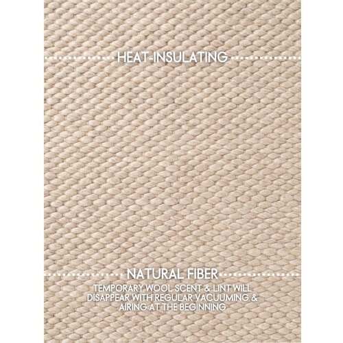 Elle Decoration Bež ročno tkana volnena preproga 160x230 cm Lyon Beans &amp;ndash; Slike