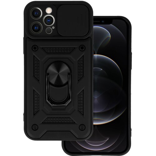  Zaščitni etui Slide Camera Armor za Apple iPhone 12 Pro (6.1") - črni Cene