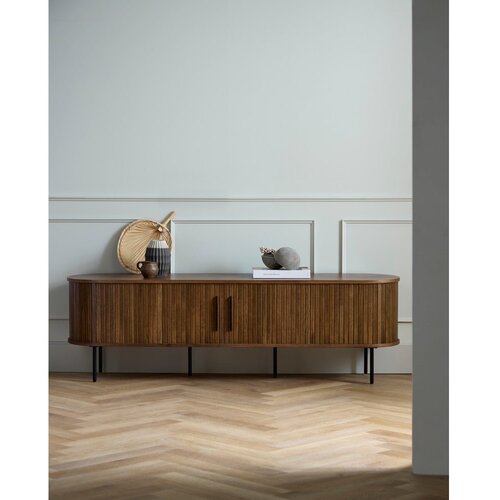 Unique Furniture Rjava TV omarica v hrastovem dekorju 180x56x45 cm Nola &amp;ndash; Slike