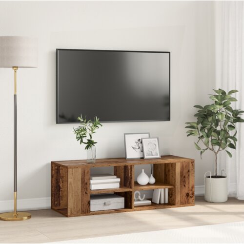 vidaXL TV omarica s polico Star les 102 x 35 x 35 cm Konstruiran les Cene