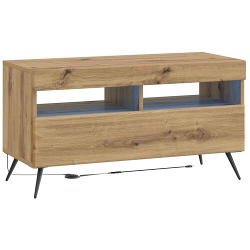  5-dijelni LED TV ormarić Hrast artisan Konstruirano drvo - Hrast artisan 81 cm Slike