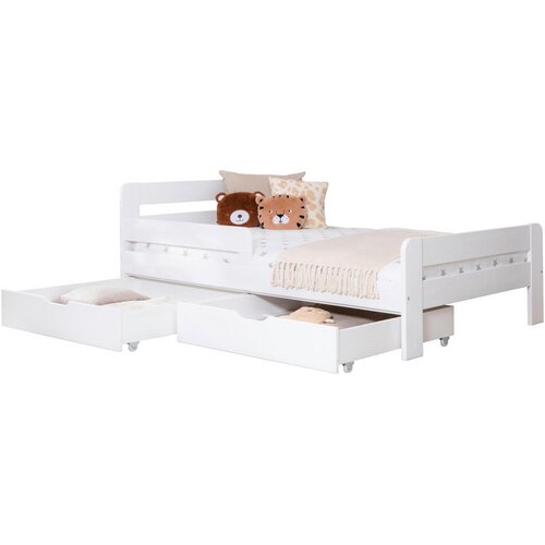 MID.YOU POSTELJA S PREDALOM 120 cm x 200 cm , bela Cene