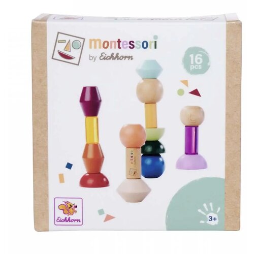 Simba Toys Eichhorn: Leseni Montessori stolp iz oblik &ndash; ustvarjalna igra za ravnotežje - Cene