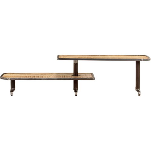Maison Chic TV omarica - TV stojalo - Televizijska omarica 160x30x40 cm trden mangov les, (21700786) Slike