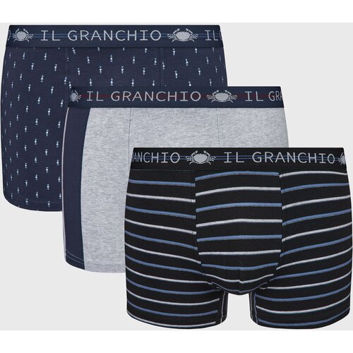 Il Granchio 3PACK Pamučne bokserice Leon Cijene